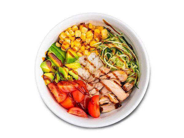 Om nom nom - Поке боул с курицей