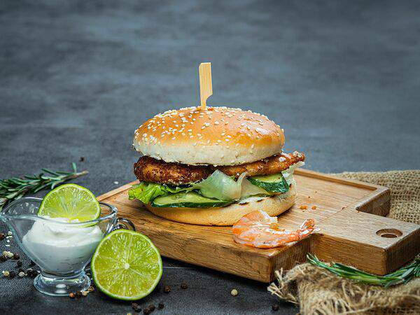 Бургер удачи - Бургер с креветкой