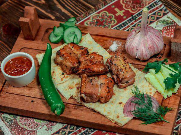 Шашлычный двор - Шашлык из свинины по-кавказски