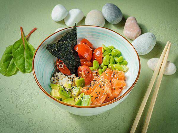 Лето на поляне - Поке с лососем На поляне