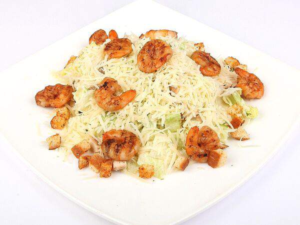 Кафе ной - Салат Цезарь с креветками