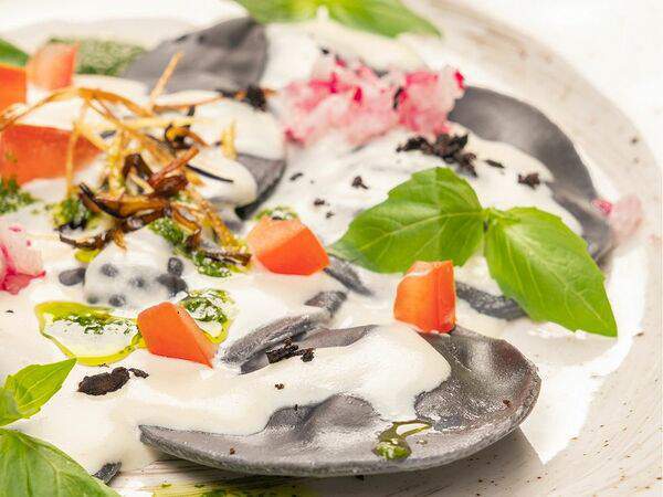 Пармезан - Равиоли с креветкой и лососем