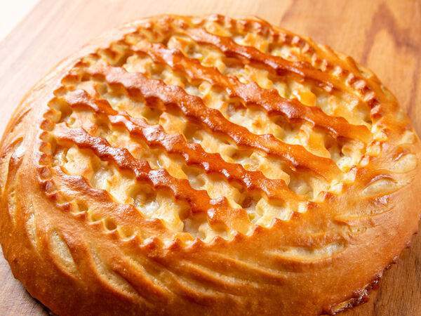 Вкусняшечная - Пирог с творогом и персиком