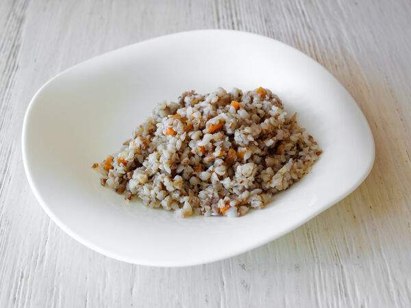 Блины и Паста - Томленая гречка с овощами