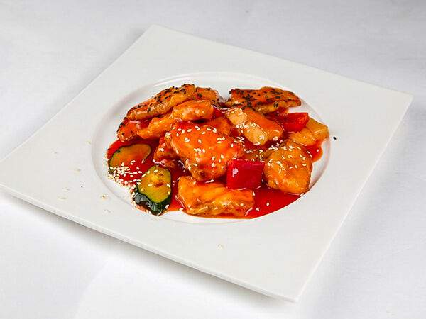 AzianA - Лосось в кисло-сладком соусе