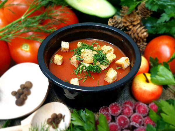 Ссср - Суп томатный с гренками