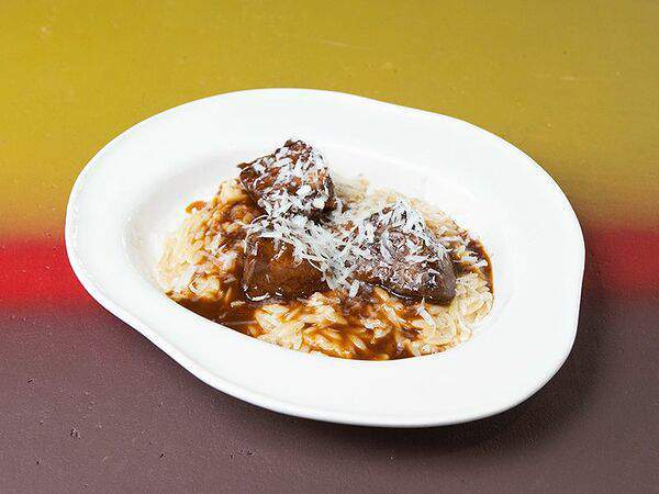 МА: Грузия + Италия - Томлёный ягнёнок с орзо