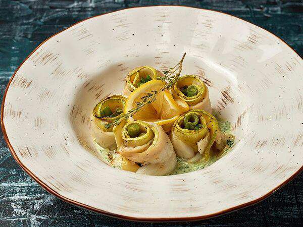 Шеннон - Рулетики из судака с зеленой фасолью