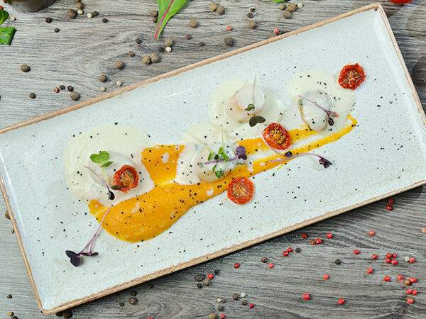 Ресторан Старый Город - Морские гребешки с кремом из печеной тыквы