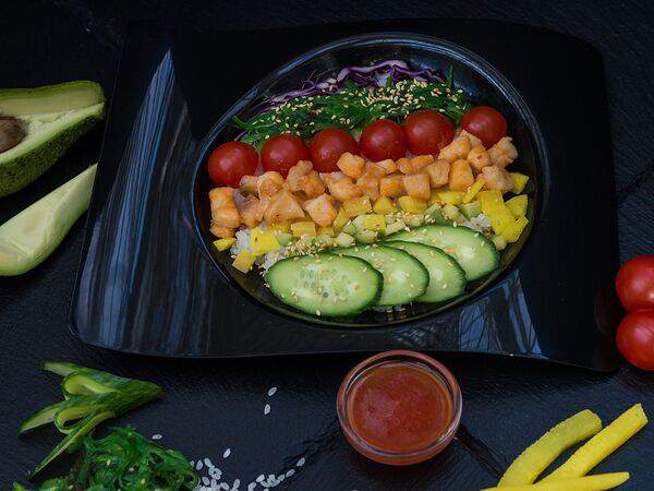 Sushi & Susi - Поке Окунь с кисло-сладким соусом