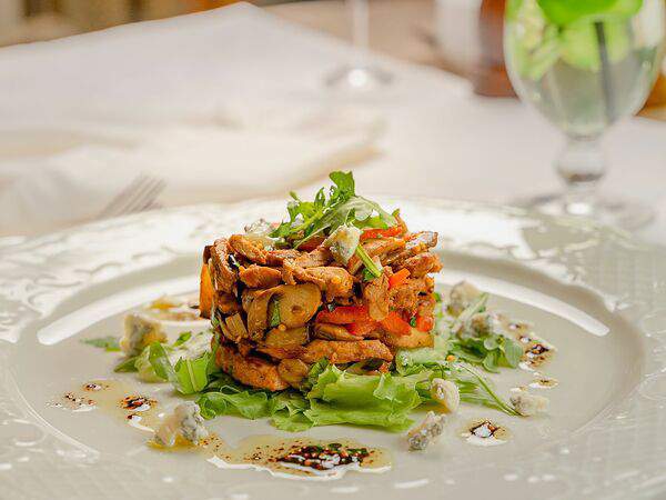 1913 год - Салат с телятиной и баклажанами