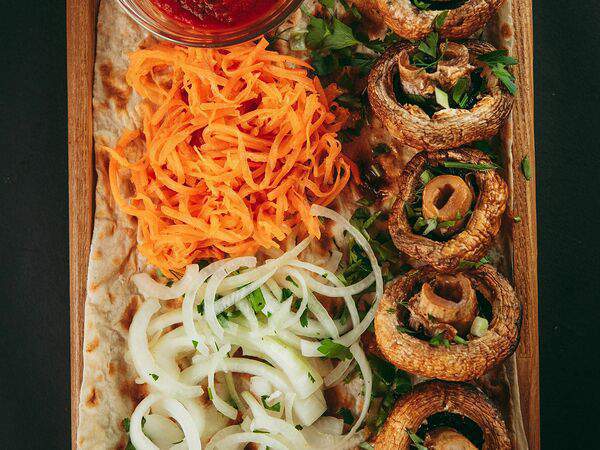 Джан шашлык - Грибы на мангале