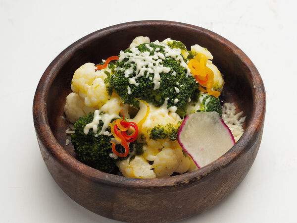 Кинза - Припущенная брокколи и цветная капуста