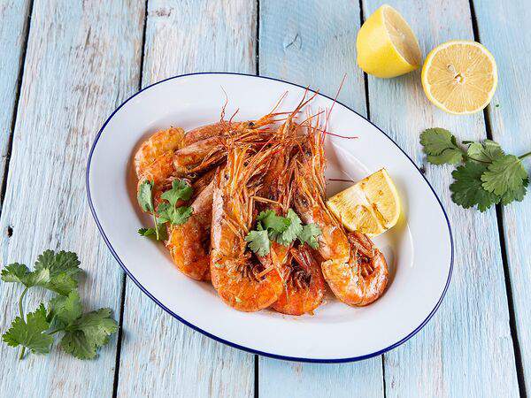 Fish Box - Королевские креветки на гриле