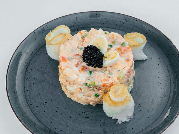 Магадан - Оливье по-магаданский с палтусом