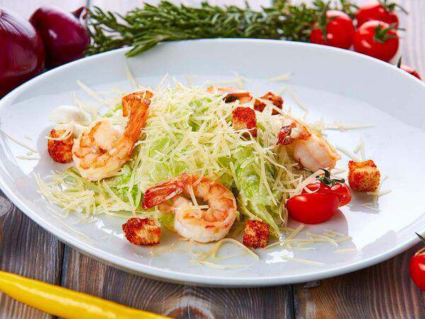 Woki toki - Салат Цезарь с креветками