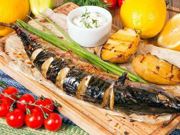 Мушмула - Скумбрия на гриле
