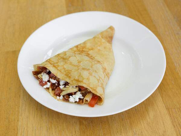 Блины и Паста - Блин с вялеными томатами