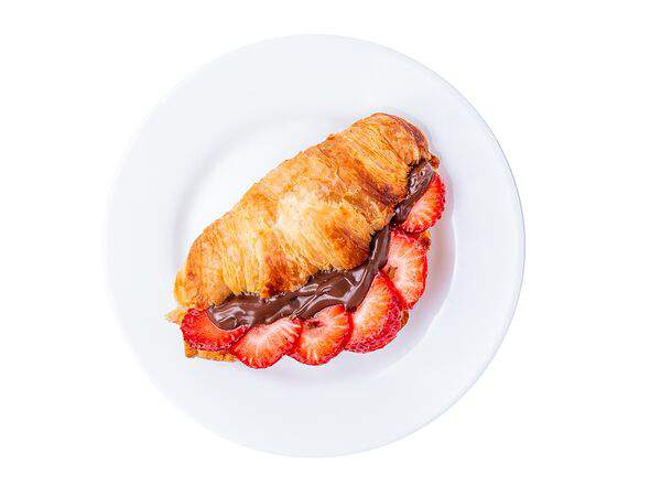 Мандарин - Круассан нутелла и клубника