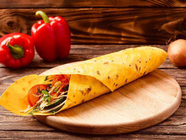 Та самая шаурма на Средном Григорян Артак - Вегетарианская шаурма в сырном лаваше