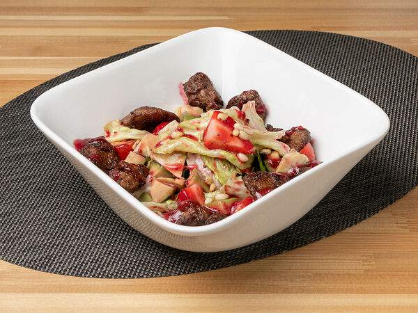 Lafa - Теплый салат с куриной печенью