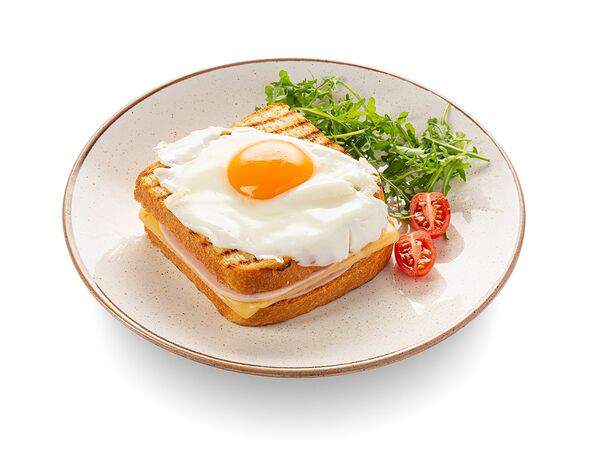 Шоколадница - Крок-мадам с сырами грюйер и гаудой