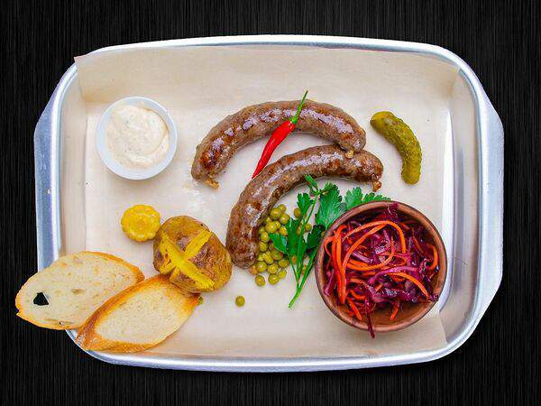 Мясо - Колбаски Сочные с гарниром