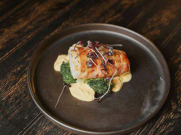 Инжир - Судак в беконе