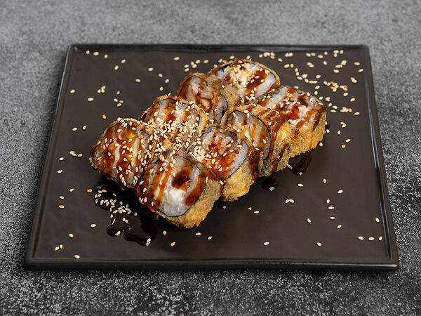 Шустрый лосось - Ролл Кани темпура