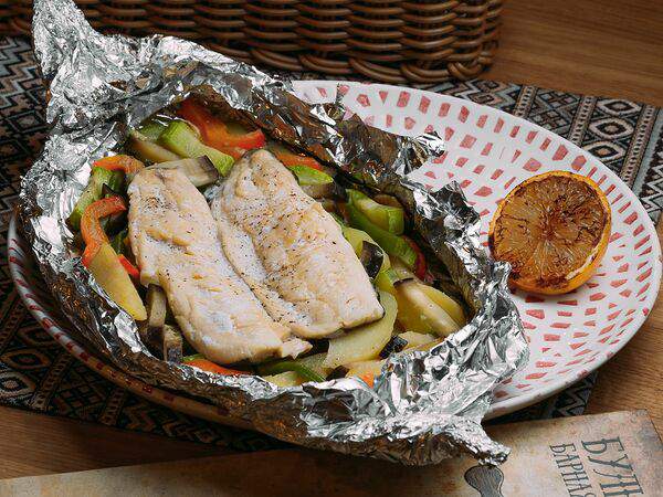 Бульвар - Форель с овощами