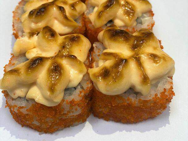 Время вкусных путешествий - Запеченная калифорния с тигровой креветкой