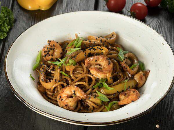 Хлебные истории - Лапша-Wok с морепродуктами