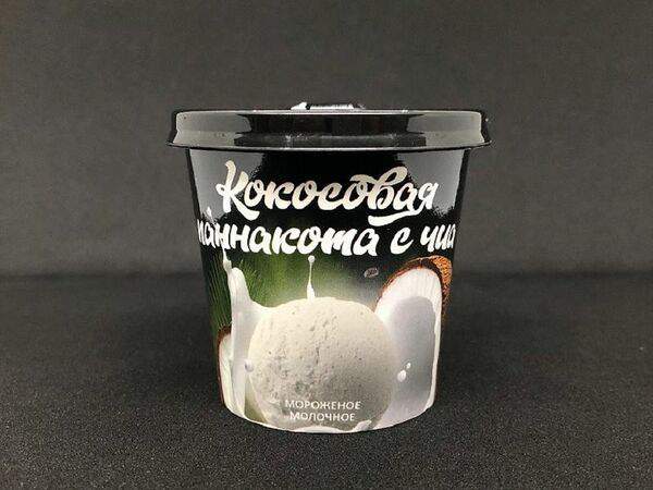 Alcreme - Мороженое Кокосовая паннакота с чиа