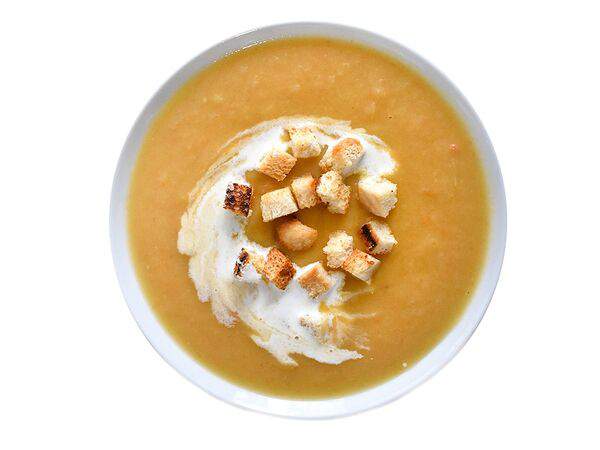 Дом еды - Овощной суп-пюре со сливками и гренками