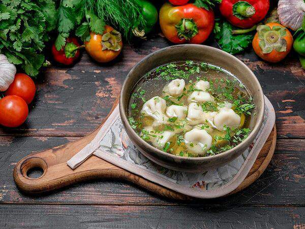 Джани Ресторани - Суп с мини-хинкали