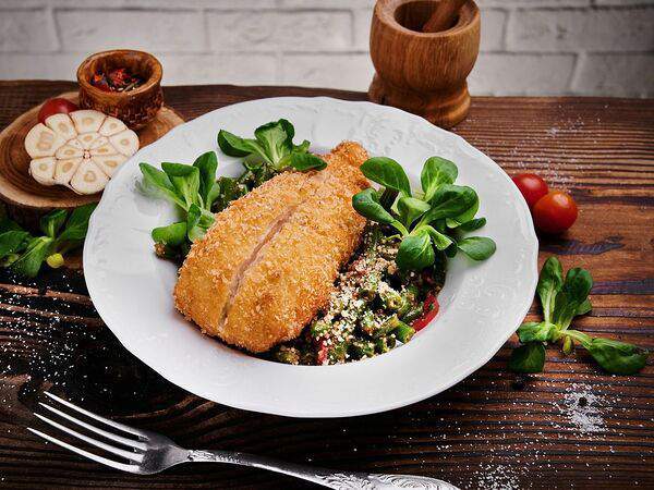 ГрафинЪ - Чикен миланезе со стручковой фасолью