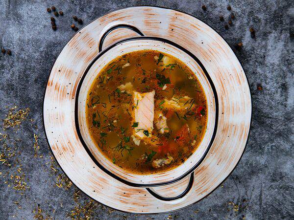 Казак и море - Уха с семгой и судаком