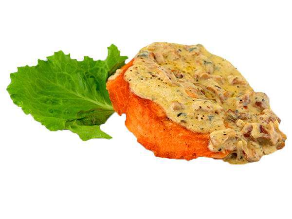 Бочка - Филе лосося под сливочно-грибным соусом