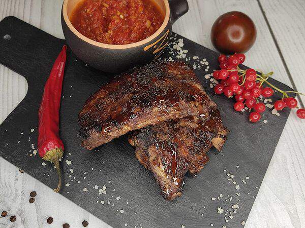 Аджика - Свиные рёбрышки BBQ