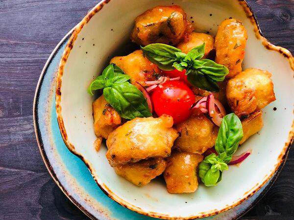 Иль густо - Хрустящий баклажан в сладко-остром соусе