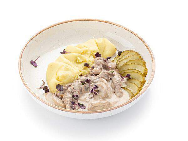 Шоколадница - Бефстроганов с грибами