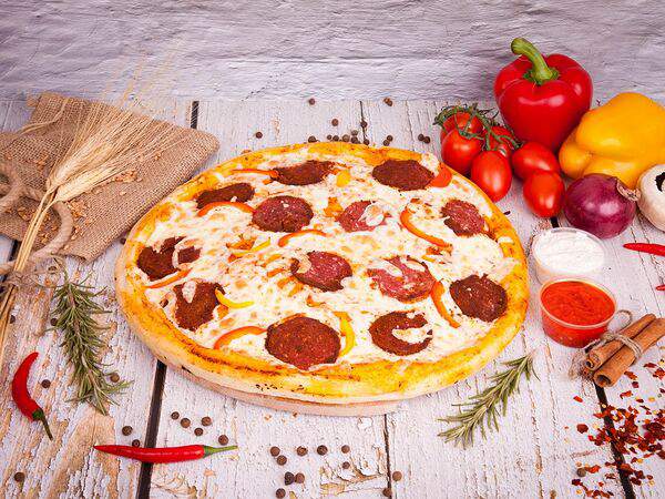 Осетинские пироги и пицца - Пицца Двойная пепперони