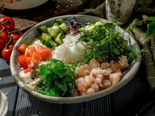 Кухня Момо - Поке с креветкой