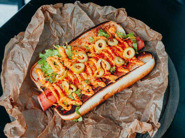 Берег - Хот-дог датский с сыром чеддер