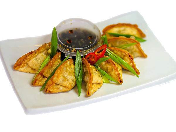 Кимчи - Гёдза с уткой и паназиатским соусом