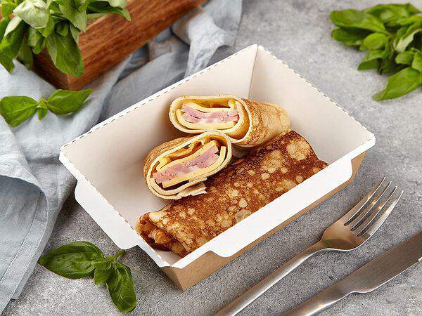 Печь & ланч - Блинчики с ветчиной и сыром