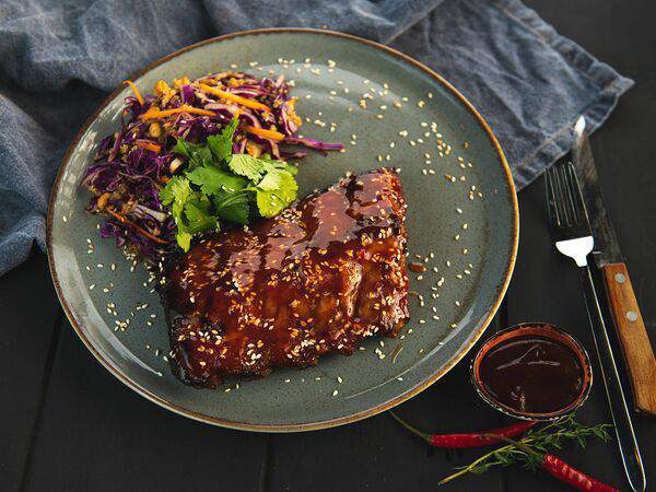 Лосось и кофе - Томленые свиные ребра