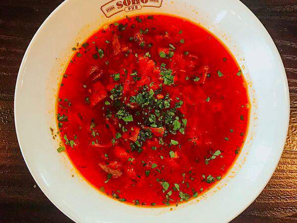 Сохо - Борщ с разварной говядиной