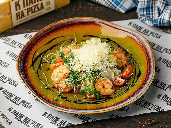 К папе на Pizza - Салат Грин с креветками