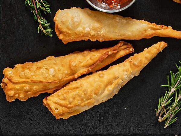 Чайхана Баклажан - Мини-чебуреки с сыром и зеленью